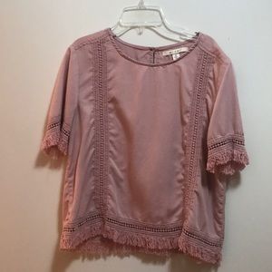 Dusty rose pink shirt